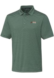 Cutter and Buck Florida A&M Rattlers Mens Green Forge Pencil Stripe Big and Tall Polos Shirt