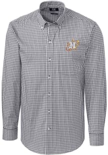 Cutter and Buck Houston Astros Mens Charcoal City Connect Easy Care Long Sleeve Dress Shirt
