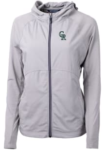 Cutter and Buck Colorado Rockies Womens Grey City Connect Adapt Eco Light Weight Jacket