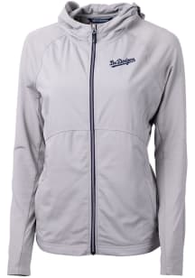Cutter and Buck Los Angeles Dodgers Womens Grey City Connect Adapt Eco Light Weight Jacket