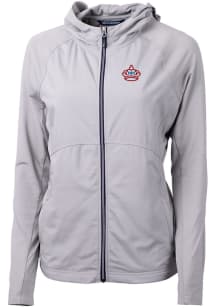 Cutter and Buck Miami Marlins Womens Grey City Connect Adapt Eco Light Weight Jacket