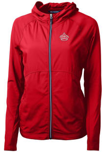 Cutter and Buck Miami Marlins Womens Red City Connect Adapt Eco Light Weight Jacket