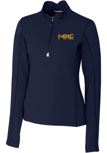 Cutter and Buck Milwaukee Brewers Womens Navy Blue City Connect Traverse 1/4 Zip Pullover