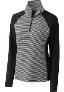 Cutter and Buck Chicago White Sox Womens Black City Connect Forge 1/4 Zip Pullover