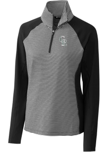 Cutter and Buck Colorado Rockies Womens Black City Connect Forge 1/4 Zip Pullover
