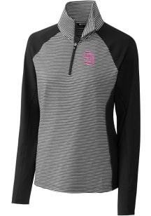 Cutter and Buck San Diego Padres Womens Black City Connect Forge 1/4 Zip Pullover