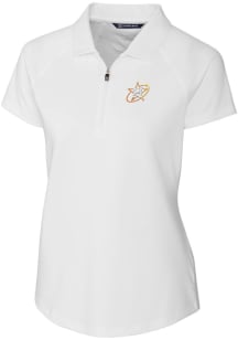 Cutter and Buck Houston Astros Womens White City Connect Forge Short Sleeve Polo Shirt