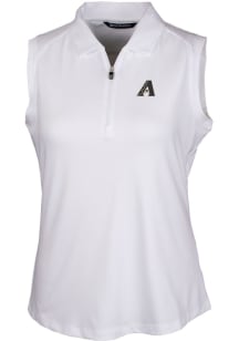 Cutter and Buck Arizona Diamondbacks Womens White City Connect Forge Polo Shirt
