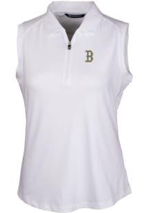 Cutter and Buck Boston Red Sox Womens White City Connect Forge Polo Shirt