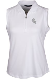 Cutter and Buck Chicago White Sox Womens White City Connect Forge Polo Shirt