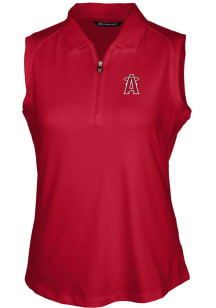 Cutter and Buck Los Angeles Angels Womens Red City Connect Forge Polo Shirt