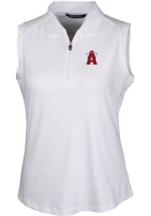 Cutter and Buck Los Angeles Angels Womens White City Connect Forge Polo Shirt