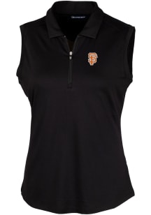 Cutter and Buck San Francisco Giants Womens Black City Connect Forge Polo Shirt