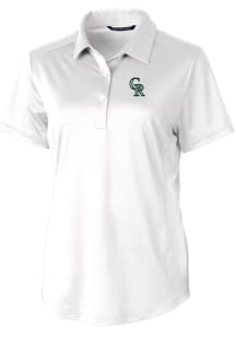 Cutter and Buck Colorado Rockies Womens White City Connect Prospect Short Sleeve Polo Shirt