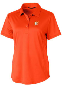 Cutter and Buck Houston Astros Womens Orange City Connect Prospect Short Sleeve Polo Shirt