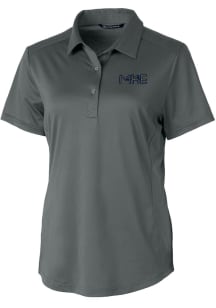 Cutter and Buck Milwaukee Brewers Womens Grey City Connect Prospect Short Sleeve Polo Shirt