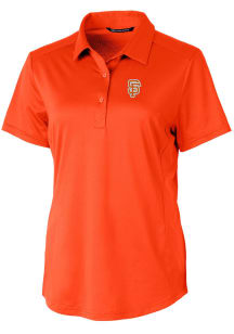 Cutter and Buck San Francisco Giants Womens Orange City Connect Prospect Short Sleeve Polo Shirt