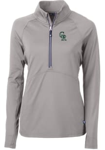 Cutter and Buck Colorado Rockies Womens Grey City Connect Adapt Eco 1/4 Zip Pullover