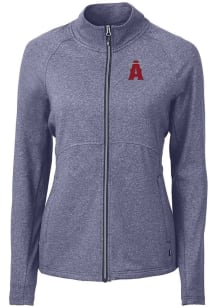 Cutter and Buck Los Angeles Angels Womens Navy Blue City Connect Adapt Eco Knit Light Weight Jac..