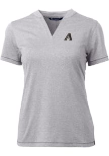 Cutter and Buck Arizona Diamondbacks Womens Grey City Connect Forge Short Sleeve T-Shirt
