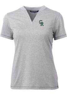 Cutter and Buck Colorado Rockies Womens Grey City Connect Forge Short Sleeve T-Shirt