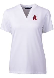 Cutter and Buck Los Angeles Angels Womens White City Connect Forge Short Sleeve T-Shirt