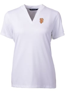 Cutter and Buck San Francisco Giants Womens White City Connect Forge Short Sleeve T-Shirt
