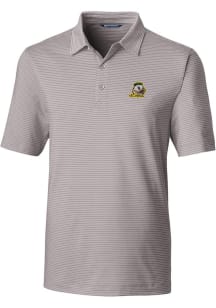 Cutter and Buck Oregon Ducks Mens Grey Forge Pencil Stripe Big and Tall Polos Shirt
