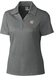 Cutter and Buck Houston Astros Womens Grey City Connect Drytec Genre Short Sleeve Polo Shirt
