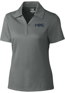 Cutter and Buck Milwaukee Brewers Womens Grey City Connect Drytec Genre Short Sleeve Polo Shirt