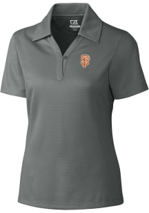 Cutter and Buck San Francisco Giants Womens Grey City Connect Drytec Genre Short Sleeve Polo Shi..