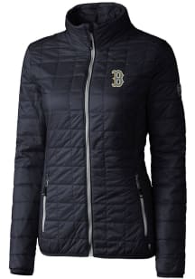 Cutter and Buck Boston Red Sox Womens Navy Blue City Connect Rainier PrimaLoft Filled Jacket