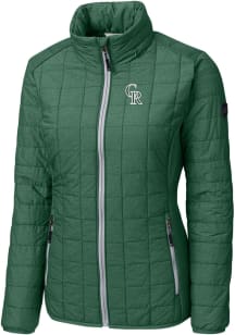 Cutter and Buck Colorado Rockies Womens Green City Connect Rainier PrimaLoft Filled Jacket