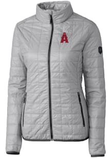 Cutter and Buck Los Angeles Angels Womens Grey City Connect Rainier PrimaLoft Filled Jacket