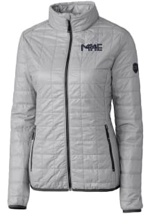 Cutter and Buck Milwaukee Brewers Womens Grey City Connect Rainier PrimaLoft Filled Jacket