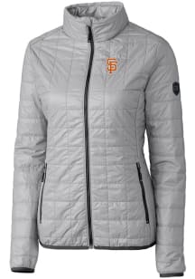 Cutter and Buck San Francisco Giants Womens Grey City Connect Rainier PrimaLoft Filled Jacket