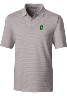 Cutter and Buck UNCC 49ers Mens Grey Forge Pencil Stripe Big and Tall Polos Shirt