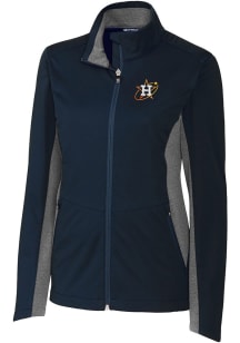 Cutter and Buck Houston Astros Womens Navy Blue City Connect Navigate Light Weight Jacket