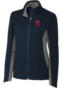 Cutter and Buck Los Angeles Angels Womens Navy Blue City Connect Navigate Light Weight Jacket