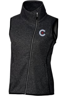 Cutter and Buck Chicago Cubs Womens Charcoal City Connect Mainsail Asymmetrical Vest