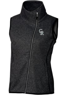 Cutter and Buck Colorado Rockies Womens Charcoal City Connect Mainsail Vest
