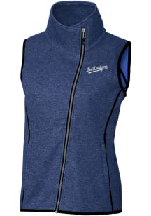 Cutter and Buck Los Angeles Dodgers Womens Blue City Connect Mainsail Vest