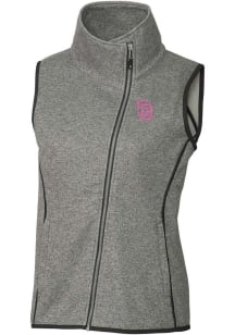 Cutter and Buck San Diego Padres Womens Grey City Connect Mainsail Vest