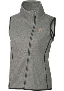 Cutter and Buck Washington Nationals Womens Grey City Connect Mainsail Asymmetrical Vest