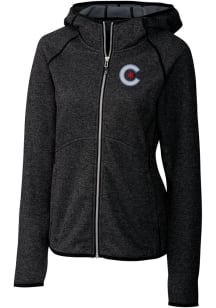 Cutter and Buck Chicago Cubs Womens Charcoal City Connect Mainsail Medium Weight Jacket