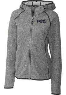 Cutter and Buck Milwaukee Brewers Womens Grey City Connect Mainsail Medium Weight Jacket