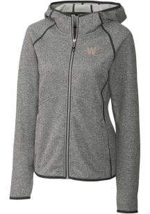 Cutter and Buck Washington Nationals Womens Grey City Connect Mainsail Medium Weight Jacket