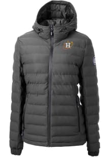 Cutter and Buck Houston Astros Womens Grey City Connect Mission Ridge Repreve Filled Jacket