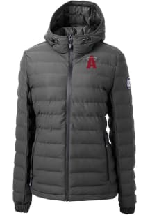 Cutter and Buck Los Angeles Angels Womens Grey City Connect Mission Ridge Repreve Filled Jacket