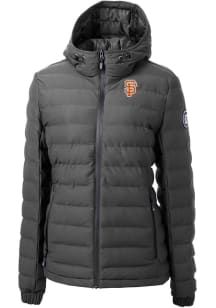 Cutter and Buck San Francisco Giants Womens Grey City Connect Mission Ridge Repreve Filled Jacke..